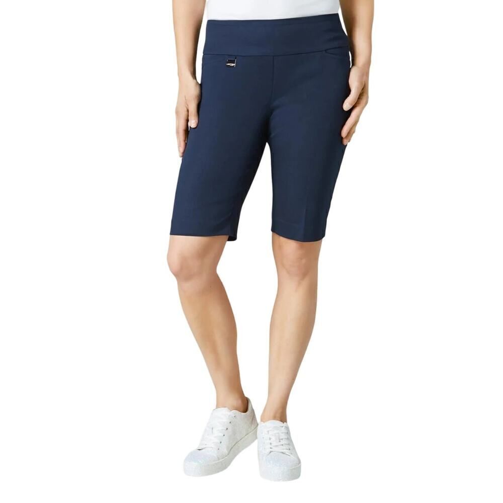 LISETTE L Women's Slim Leg Flatter Control Stretch Shorts Black Size 0 - NWT